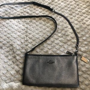 Coach crossbody bag- pewter